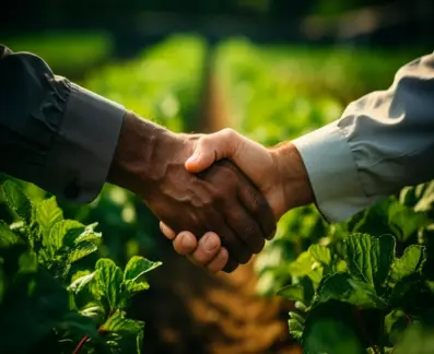 Handshake between Jumla Africa and a supplier partner